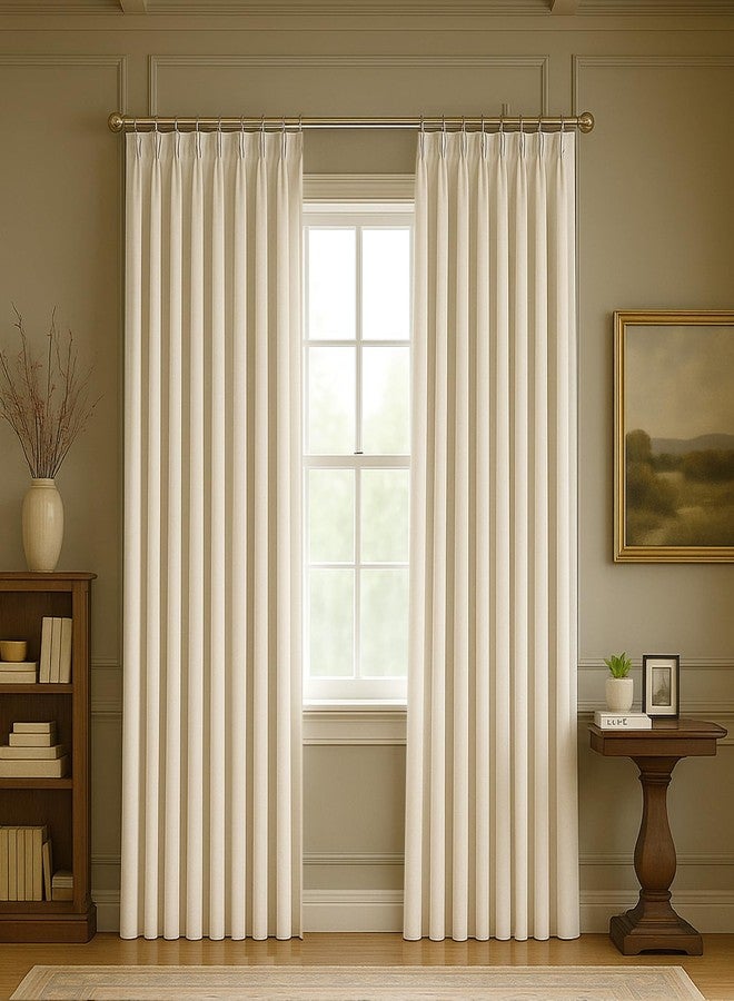 Pillcase Thermal-Insulated Blackout Noise-Reducing Pinch Pleated Curtains are Suitable for Living Rooms Bedrooms Kitchens Children's Rooms, 2-Way Hook/Tab Hanging Curtains - Image 1